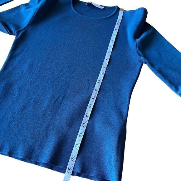 Zara ribbed teal sweater size medium - Picture 12 of 13